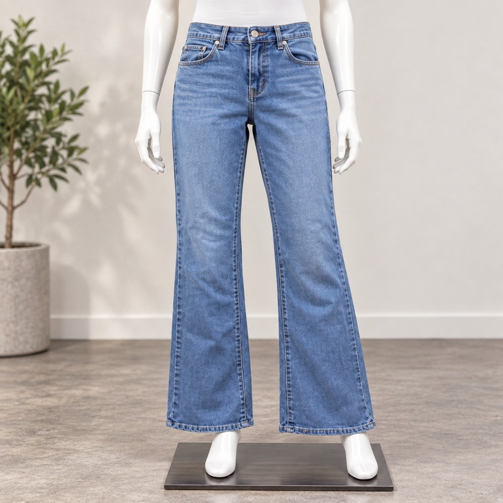 Levis Curvy Bootcut Jeans Womens 27 Blue Medium Wash Stretch Denim 3091